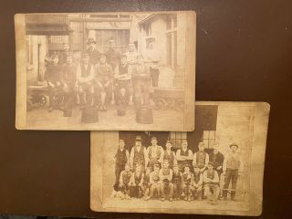 , Collectable 1900s Antique Photographs,  British Workmen,  Card Mounted