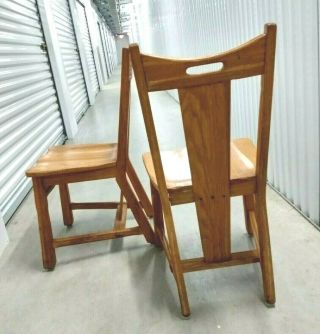 Six Vintage 1960s Mid - Century Western A.  Brandt Ranch Oak Side Dining Chairs 4