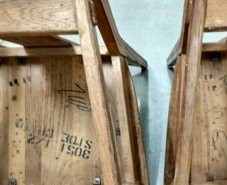 Six Vintage 1960s Mid - Century Western A.  Brandt Ranch Oak Side Dining Chairs 5