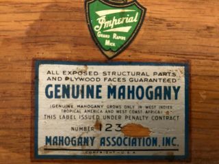 Vintage Mahogany Drop - Leaf Beverage Cart 3