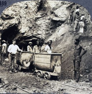 Keystone Stereoview Diamond Mines,  Kimberly,  S Africa From 1930s T600 Set 489 B