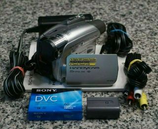 Vtg Sony Dcr - Hc36 Handycam Mini Dv Camcorder Ntsc 20x W/