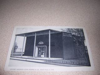 1941 Visitors Building John Morrell & Co.  Sioux Falls Sd.  Vtg Postcard