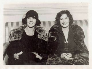 1922 Vintage Photo Sister Actresses Norma Talmadge & Constance Talmadge Poses