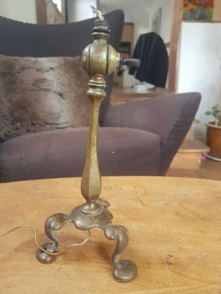 Antique Faraday & Son Brass Pullman Table Lamp Base