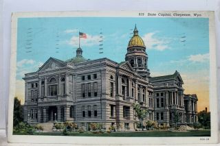 Wyoming Wy Cheyenne State Capitol Postcard Old Vintage Card View Standard Postal
