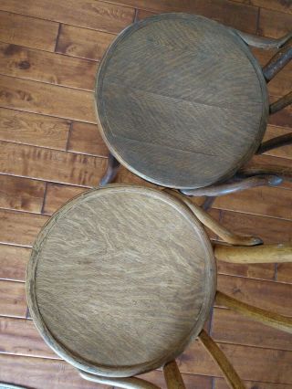 Set of 4 Josef Hoffmann THONET Antique Bentwood Cane Chairs 1920 ' s 6