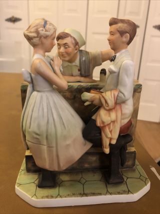 Gorham Porcelain Figurine “after The Prom” Vintage Norman Rockwell