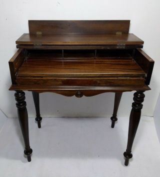 Antique Abernathy Furniture Co.  Secretary Spinet Writing Wood Desk Lift Flip Top