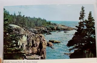 Maine Me Mt Desert Island Acadia National Park Postcard Old Vintage Card View Pc