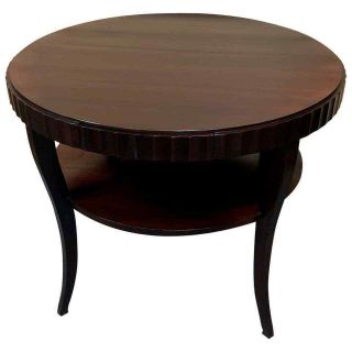 Fluted Edge Round Entry Table By Barbara Barry For Baker