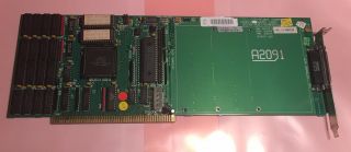 Vintage Commodore Amiga A2091 Scsi Hard Drive Controller 2mb Ram Card 2000 2091