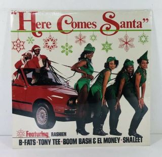 Here Comes Santa Christmas Hip Hop Vinyl 12 " Rashien B - Fats Tony Tee A2