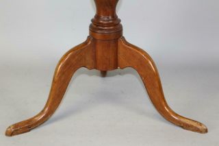 A FINE 18TH C CT QUEEN ANNE CHERRY CANDLESTAND TRAY TOP IN DRY SURFACE 4