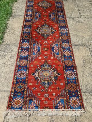 Antique Vintage Small Wool Runner,