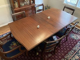 Duncan - Phyfe Dining Table W/ 6 Chairs - Must Sell - Paducah,  Ky 6.  5 Feet