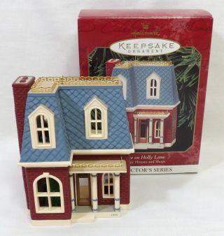 Hallmark Keepsake Ornament Nostalgic Houses & Shops House On Holly Lane 1999