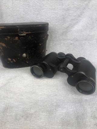 Carl Zeiss 8x30 Binoculars Made In Germany Vintage Rare With Case