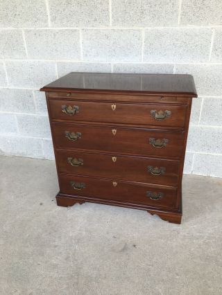 Monitor Furniture Cherry Chippendale Style 4 Drawer Bachelor Chest