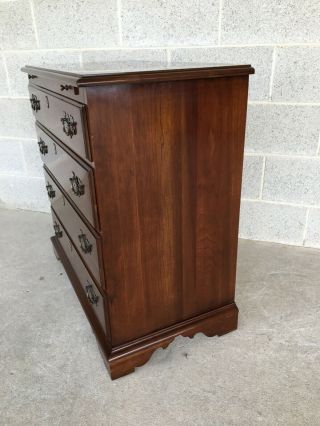 MONITOR FURNITURE CHERRY CHIPPENDALE STYLE 4 DRAWER BACHELOR CHEST 3