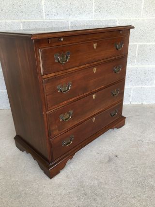 MONITOR FURNITURE CHERRY CHIPPENDALE STYLE 4 DRAWER BACHELOR CHEST 6