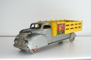 Vintage 1940’s Marx Toy Coca Cola Stake Bed Delivery Truck Sprite Boy Coke
