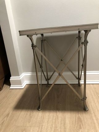 Black Marble Top End Table.  Local