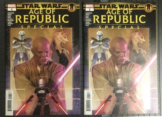Star Wars: Age Of Republic Special 1 (marvel,  2019) 2 Copies - Ahsoka Tano App