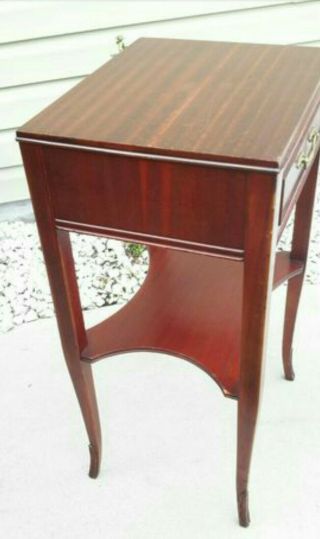 Antique Nightstand End Table NORTHERN FURNITURE CO.  Sheboygan,  WI Night Stand 2