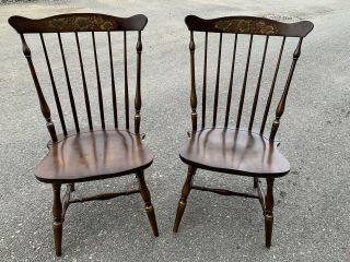 2 Vintage L.  Hitchcock Farmhouse Dining Chairs