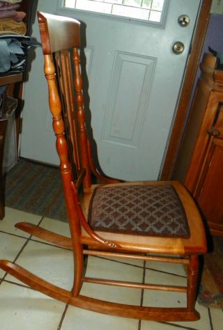 Cherry Sewing Rocker / Rocking Chair (R237) 5