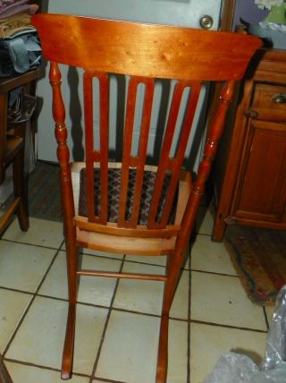 Cherry Sewing Rocker / Rocking Chair (R237) 6