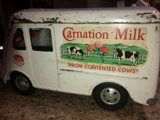 Vtg Tonka Toys Carnation Milk Delivery Truck Pressed Steel Advertising 1950s?