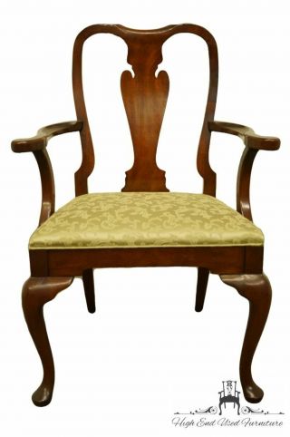 Hickory Chair James River Mahogany Queen Anne Dining Arm Chair