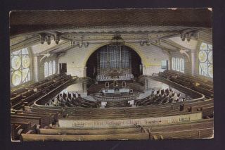 Old Vintage Postcard Of Interior First Methodist Church Birmingham Alabama Al