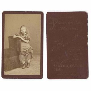 Cdv Victorian Child Carte De Visite Photograph By Bennett Of Worcester