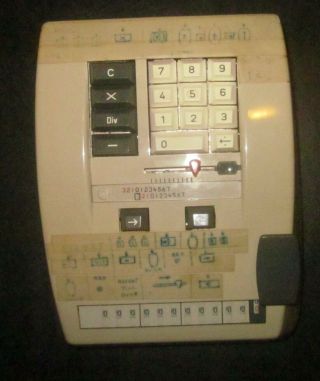 Bohn Contex - 10 Vintage Calculator Mechanical Adding Machine Very Old