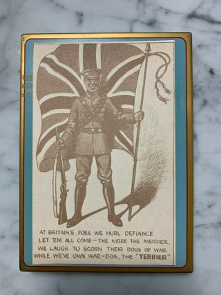 Vintage World War One Wwi Patriotic Soldier British/canadian Postcard