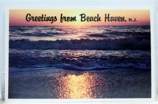 Jersey Nj Beach Haven Greetings Postcard Old Vintage Card View Standard Post