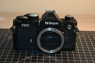 Nikon Fm2 Black 35mm Slr Vintage Film Camera Body