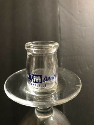 Vintage A & M Dairy Starkville Ms Individual Glass Creamer - 1/2 Oz.