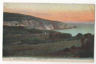 Alum Bay Isle Of Wight Needles Ll 7 Vintage Postcard 149c