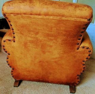 Leather Club Chairs French Art Deco 