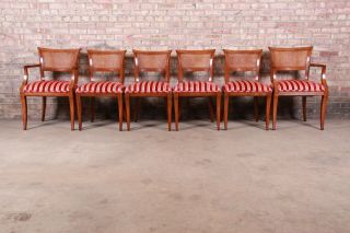 Kindel Furniture Regency Cane Back Dining Chairs,  Set Of Six