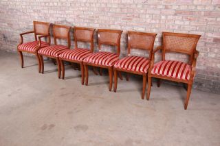 Kindel Furniture Regency Cane Back Dining Chairs,  Set of Six 4