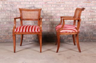 Kindel Furniture Regency Cane Back Dining Chairs,  Set of Six 6