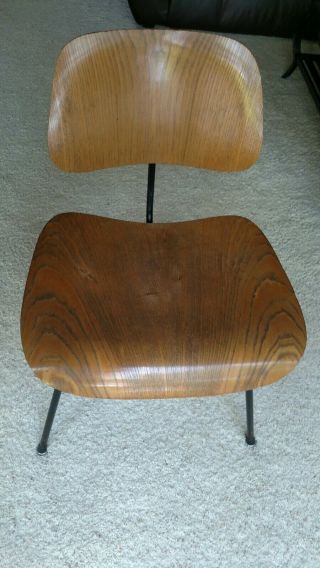 Eames Molded Plywood Lounge Chair By Herman Miller,  Walnut/cherry,
