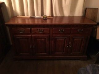 China Cabinet Hutch Large Top Section Lighted.  Solid Wood.