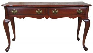 Pennsylvania House Traditional Queen Anne Cherry Hall Console Sofa Table Vintage