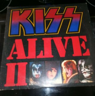 Kiss Alive Ii Lp Vinyl 1977 Gene Simmons Record 33rpm